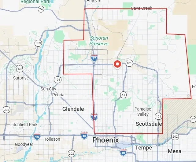 McCallums Service Map